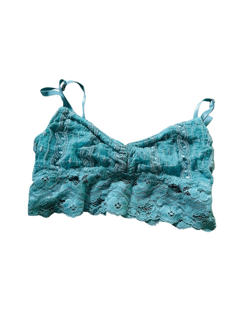 Sparkle & Fade Aqua Lace Bralette